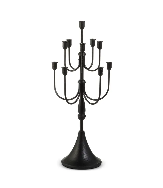 25.5" Black Candleabra