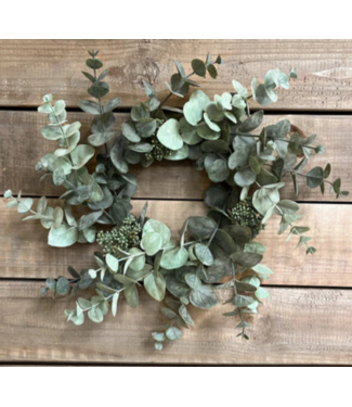 30" Sage Green Seeded Eucalyptus Wreath