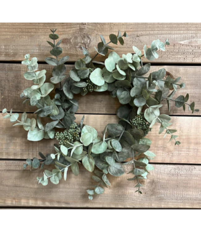30" Sage Green Seeded Eucalyptus Wreath