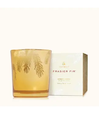 Thymes Frasier Fir Poured Candle Gilded, 13OZ