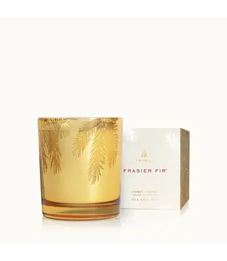 Thymes Frasier Fir Gilded Gold Candle 6.5OZ