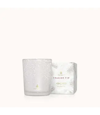 Thymes Frasier Fir Flocked Votive Candle 2OZ