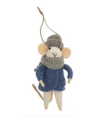 Indaba Mouse Holiday Ornament
