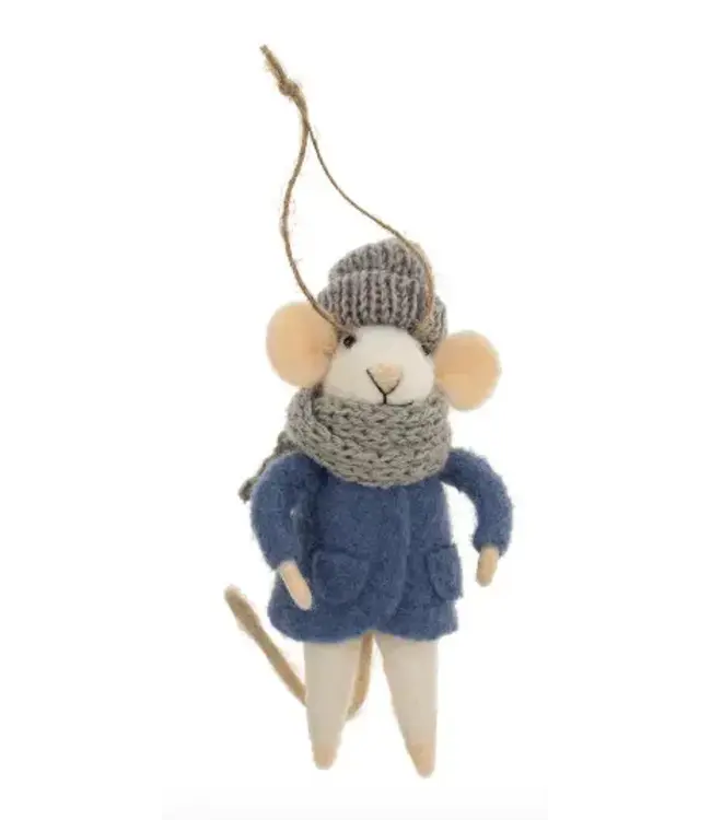 Indaba Mouse Holiday Ornament