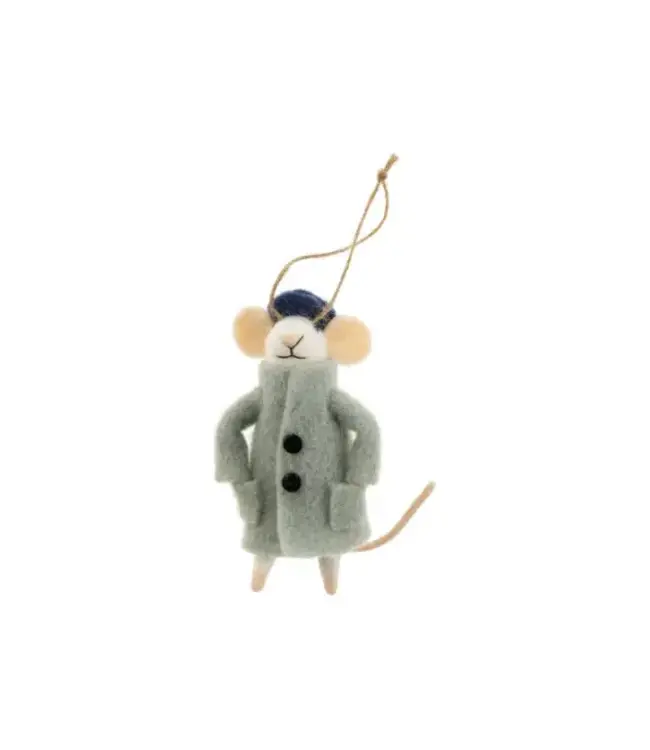 Indaba Mouse Holiday Ornament
