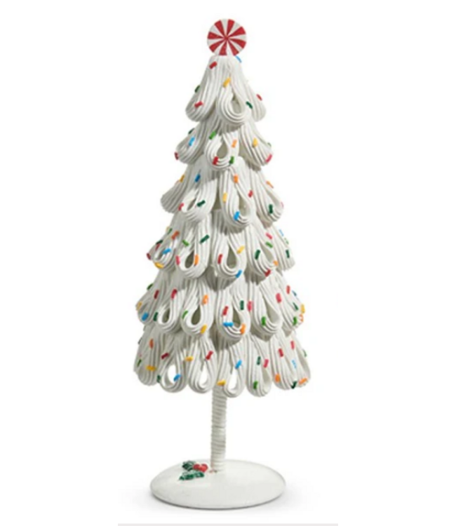 White Icing Trees with Sprinkles