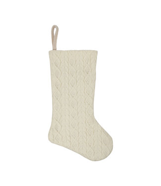 Cable Knit Christmas Stocking,21in