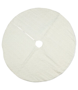 Cable Knit Christmas Tree Skirt, 48in