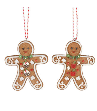 Asst'd Resin Gingerbread Men Ornament