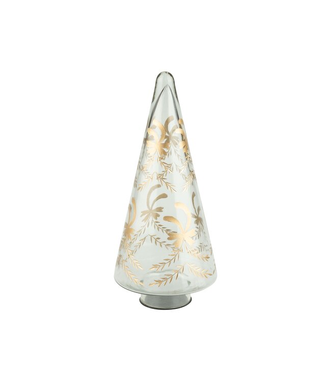 Clear Glass Tree Table Piece, 13.5 in