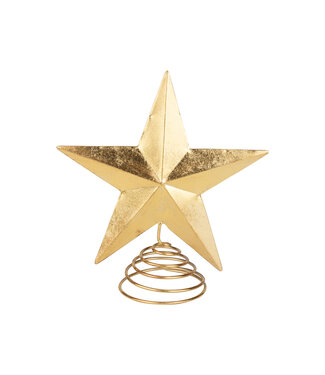 Metal 5 Point Star Tree Topper, 12 in