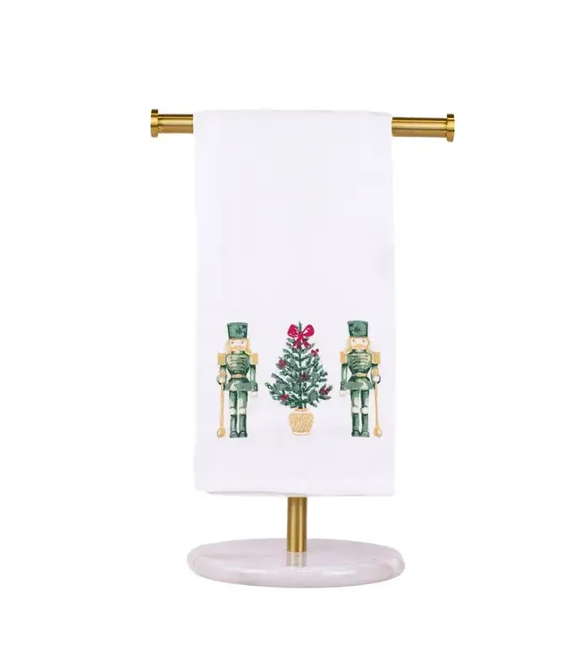 Watercolour Nutcracker Trio Hand Towel White/Multi 20x28