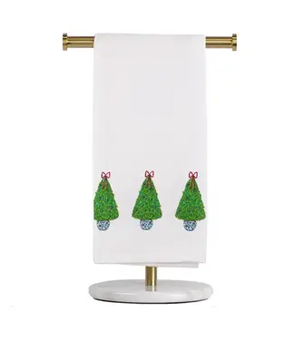 Christmas Topiary White/Green/Red 20x28