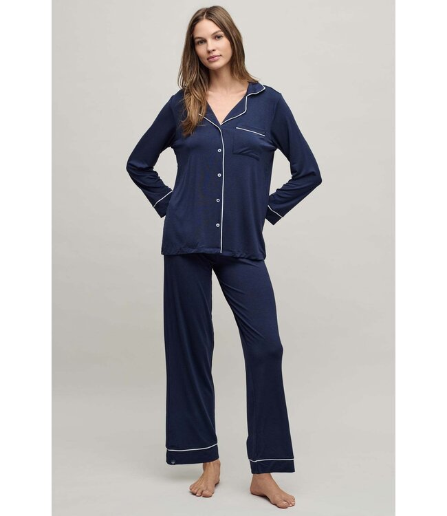 Barefoot Dreams Luxe Milk Jersey Piped Pjama