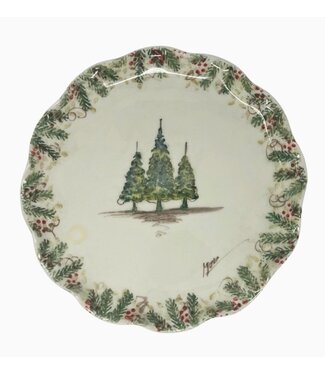 Natale Ruffled Cake Plate