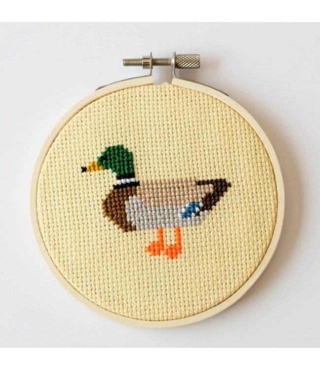Duck Cross Stitch Kit - Beginners