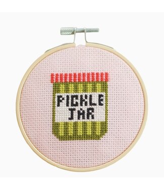 Pickle Jar Cross Stitch Kit