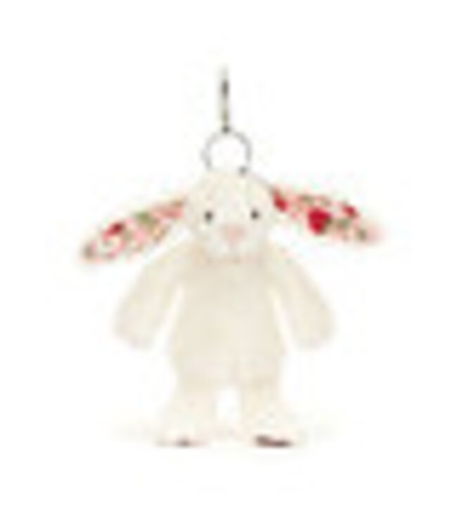 Jellycat BlossomCream Bunny 'Berry' Bag Charm