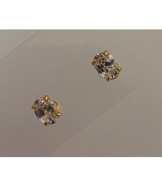 Oval Stone Studs