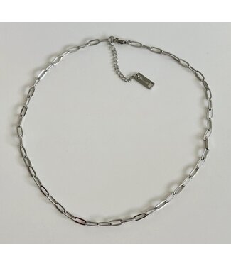Paperclip Necklace - Silver