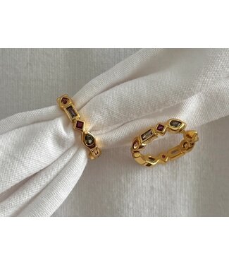 Raha Hoops - Multicoloured Zirconia