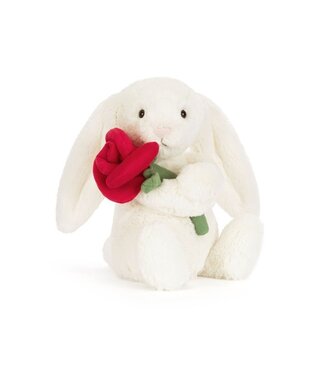 Jellycat Cream  Bunny With Rose