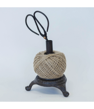 Cast Iron Twine Holder With Scissors
