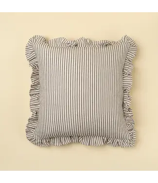 Indaba 20x20 Ruffle Thin Stripe Pillow