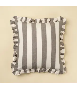 Indaba 20x20 Ruffle Thick Stripe Pillow