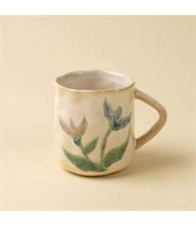Indaba Painted Petal Mug