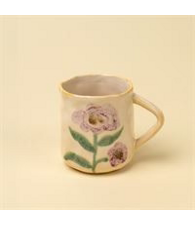 Indaba Painted Petal Mug