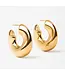 HoopLa Wave-Puffy Hoop Earrings