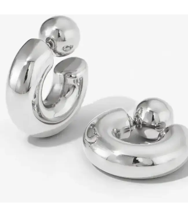 HoopLa Puffy Thea O Hoop Earring