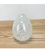 Speckled White Glass Egg