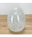 Speckled White Glass Egg