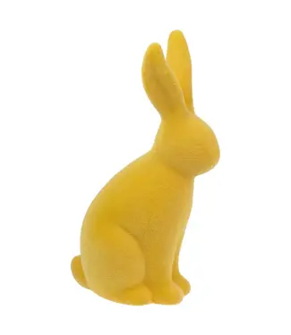 Yellow Flocked Bunny