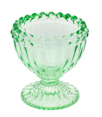 Green Glass Egg Cup