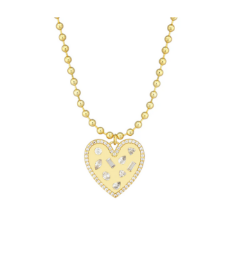 belle Crush Confetti Heart Necklace