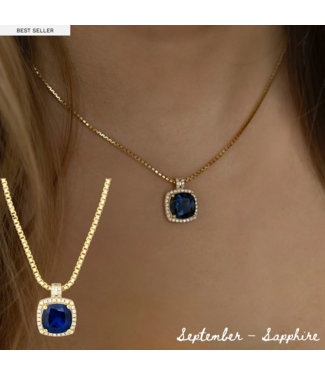 belle Birthstone Necklace