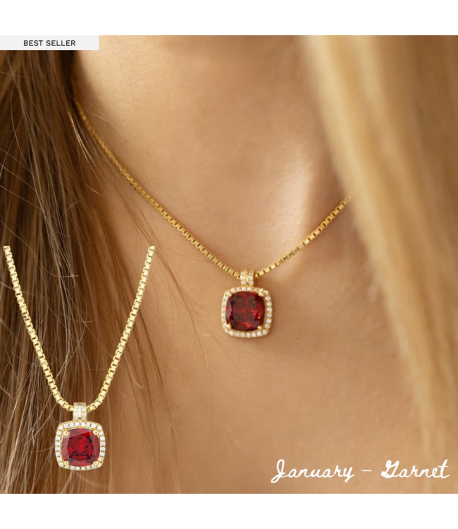belle Birthstone Necklace