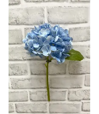 12" Light Blue Fresh Touch Hydrangea Stem