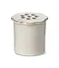 Daisy Ceramic Flower Frog Lg White