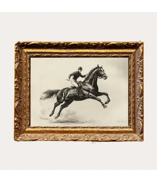 Cavalier Horse Sketch- French Brass Inspired 8X10