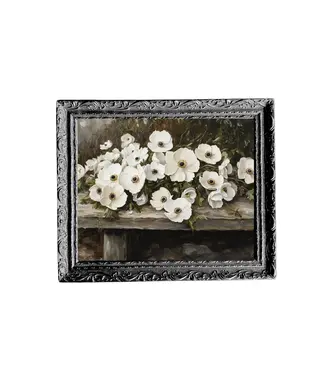 Rustic White Petal Flower 12X16