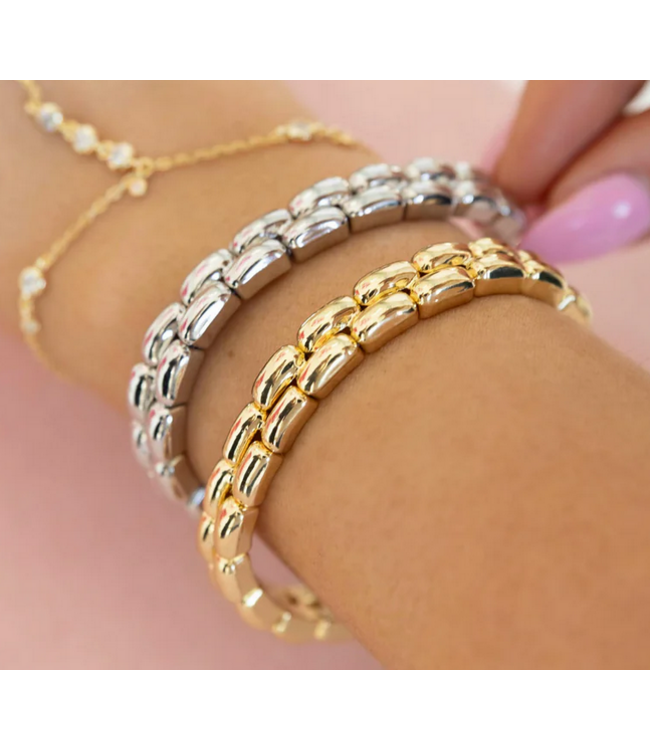 belle Mixed Metal stacking Bracelet