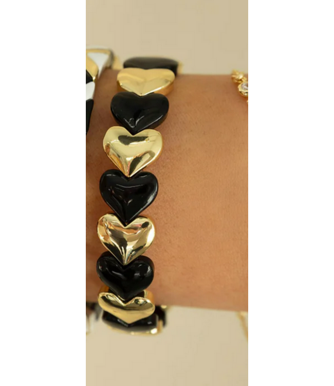 belle Lots Of Love Heart Bracelet