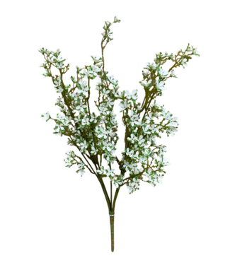 21.5" White mini Flower Bush