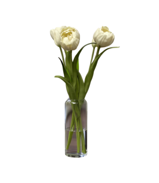 18" Fresh Touch Double Peony Tulip Bundle