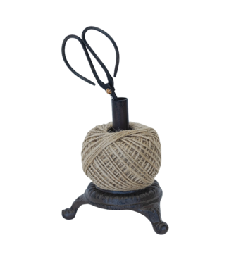 Cast Iron Twine Holder With Scissors