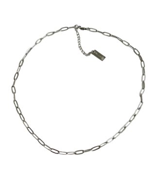 Namaste Jewelry Paperclip Necklace - Silver